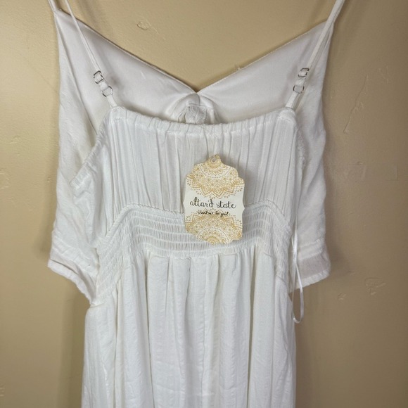NWT Altar'd State Naome White Maxi Cut Out Dress Size Small Festival Summer Grad - Picture 8 of 9